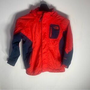 The North Face Kids Red and Navy Raincoat